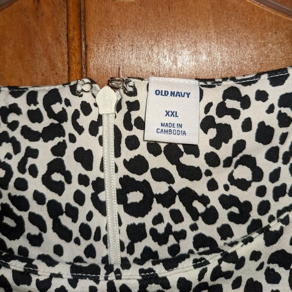 Old navy leopard print shift dress xxl - Picture 3 of 4